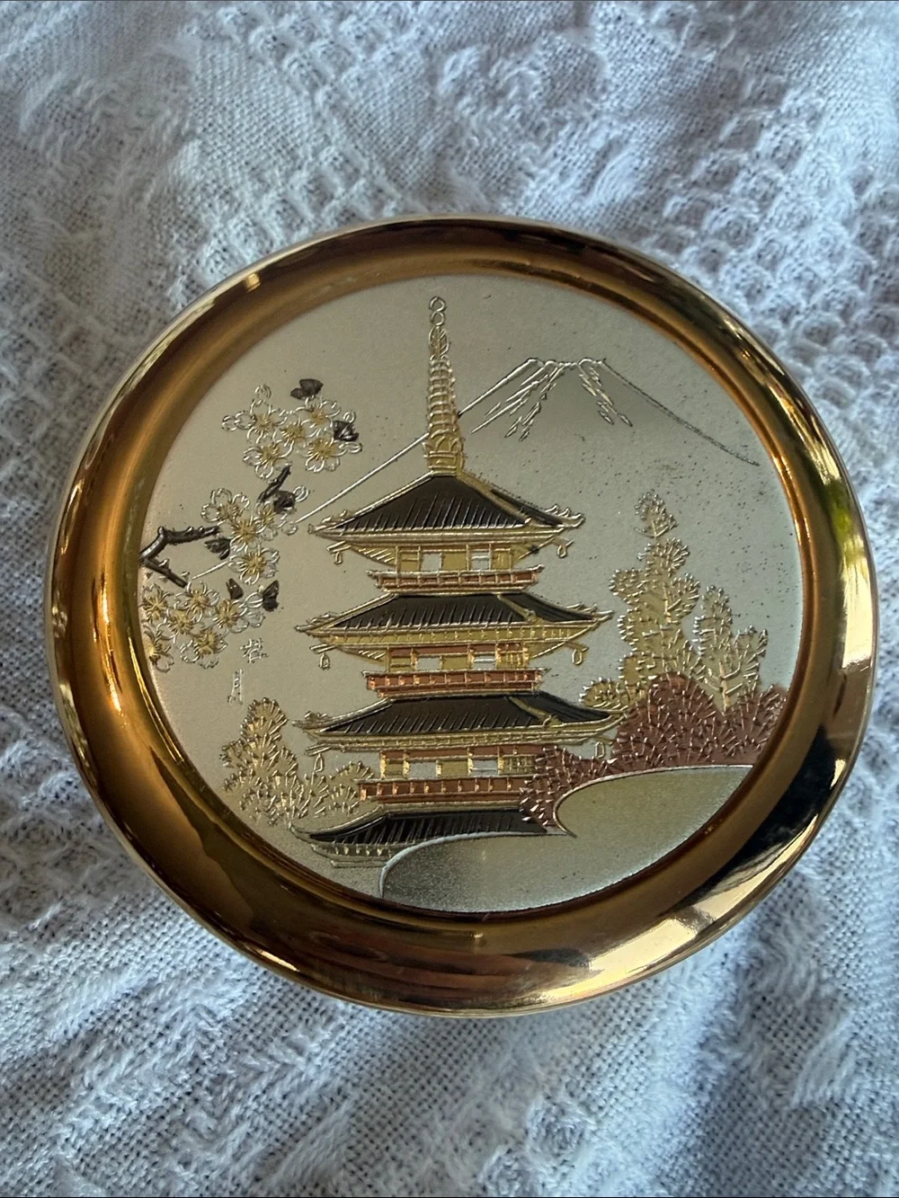 The Art of Chokin 24k Gold Trim Trinket Box
